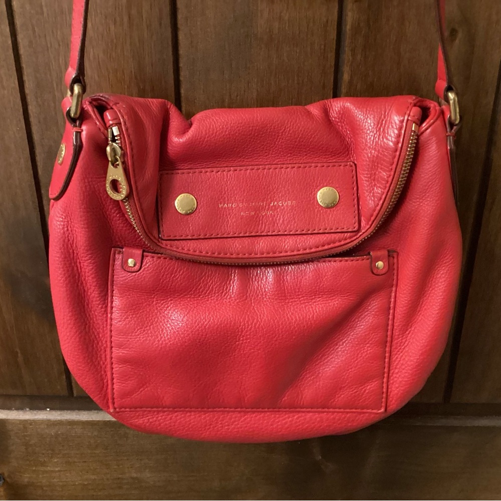 Marc Jacob Vintage Red Leather Crossbody Bag